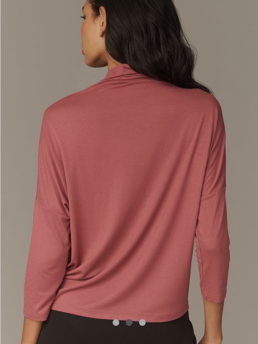 By Anthropologie Dolman Turtleneck Top Size Small Dusted Plum NWT - Picture 2 of 3